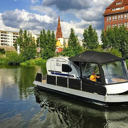 Houseboat On The Peene In Demmin