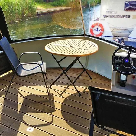 Botel Houseboat On The Peene In Demmin *